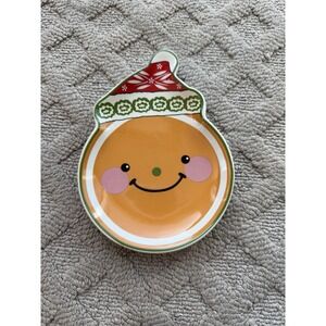 Temp-tations Smiley Gingerbread Man Face WINTER WHIMSY Christmas Spoon Rest